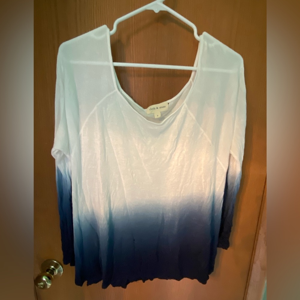 Cloth and bone ombré sweater.
